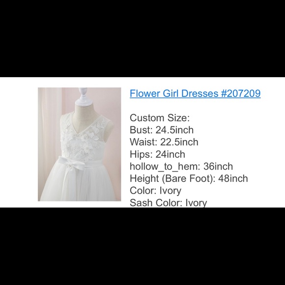 JJs House Dresses Customized Communion Dress For A Girl Please Check The Size On The Photo